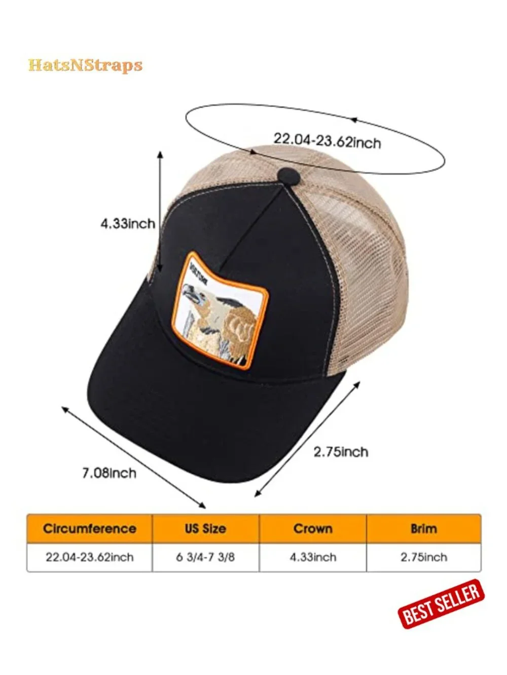 Animal Embroidered Mesh Trucker Hat Adjustable Snapback Baseball Cap
